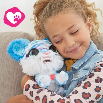 Hasbro FurReal Severu Sabertooth Kitty Interaktivni Jjeza Igrača 35+ Sound-&-Motion Kombinacije Plišastih Živali, Lutke Otroci Najboljše Darilo