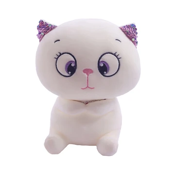 VROČE PRODATI 20 cm Lepe Okrogle Oči Mačka Pliš Plišaste Lutke za otroke Lepe Otroške Igrače Anime Kitty Plišastih Igrač Najboljše Darilo za Otroke