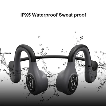 Kostno Prevodnost Slušalke Nepremočljiva IPX5 Sweatproof Šport na Prostem Čepkov Bluetooth 5.0 z MIKROFONOM za Prostoročno Slušalko