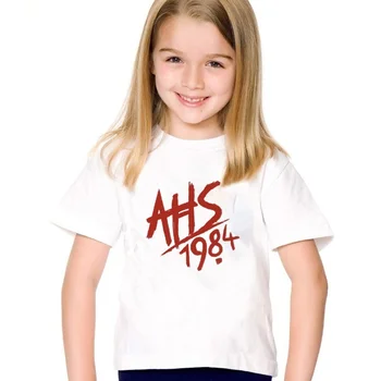 Hladen Moški, Ženske, Otroci American Horror Story 1984 AHS Majica Bombaž Priljubljenih Najstniških letih Fantje Dekleta T-shirt Nekaj Priložnostne Tee Vrhovi Darila