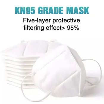Maska KN95 Obraza Filtriranje Prahu Usta Maska za Zaščito Mascarillas 5-plast netkane Tkanine Non-enkratno Visi Uho Maske