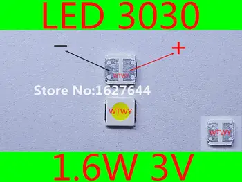 200pcs Lextar LED Osvetlitvijo TV 3030 Cool white High Power 1,6 W 3V 160LM LED 3030 Za LED LCD TV Ozadja Aplikacije