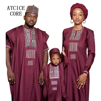 Afriška oblačila za Moža in ženo obrabe afriške bazin riche vezenje tradicionalnih dashiki oblačila T004 T05 T013