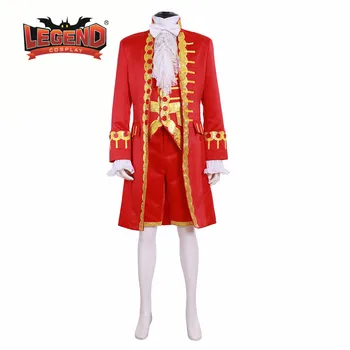 Glasbeni hamilton kralj George Washington cosplay kostum obleko kolonialne obleko Regal Kralj Kraljevsko Ogrinjalo Halloween Kostum