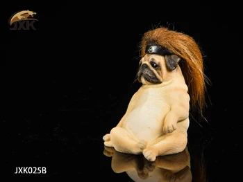 JXK 1/6. Obsega Dekadentne Pug Dog z Kavč Model Igrača živali model za avto dekoracijo vojak akcijska figura, igrače oprema