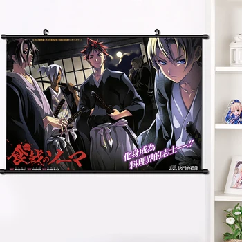 Anime Shokugeki ne Soma Yukihira Nakiri erina steno, fotografijo, plakat, se pomaknite platno manga wall Art Dekor Plakat Art Dekor Plakat