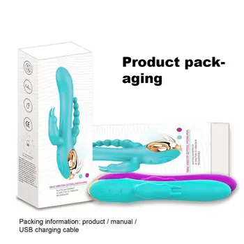 Rabbit Vibrator za G Spot Analni Vibrator Dvojno Penetracijo Vagine, Klitoris Stimulator Nepremočljiva Dildo, Vibrator Sex Igrače za Ženske