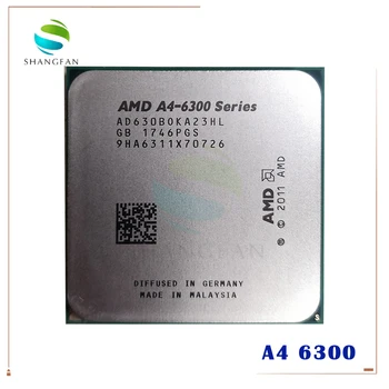 AMD A-Serije A4 6300B A4-6300 A4 6300K za 3,7 Ghz 65W Dual-Core CPU Procesor AD6300OKA23HL AD630BOKA23HL Socket FM2