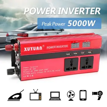 5000W Solar Power Inverter sinusni signal LED 4 USB DC12/24V, Da AC110V/220V Pretvori L9BC