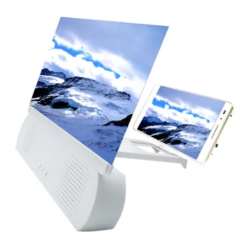 10palčni 3D Lupa z Bluetooth Zvočnik Filmov Ojačevalnik za IOS in Android Telefonov, Orodja, Pribor 215x186x28mm WWO