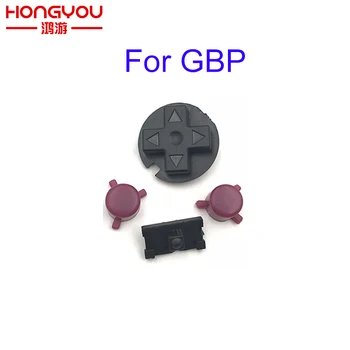50sets črna rdeča možnost A B Gumbi, ki poskušajo vam napad za Gameboy Žep GBP Na Off funkcijo Gumbov za Napajanje za GBP D Blazine funkcijo Gumbov za Napajanje