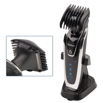 Kemei 4 rezila električni brivnik britvico za brado lase, nos brivnik LCD moških električna zobna ščetka za lase clipper z Akumulatorsko znanja