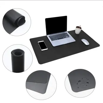 1 PC Usnje Računalniški Mizi Mat Vodoodporno Usnje Desk Tipke Miške Zaščitni Pokrov Za Office Naključno Barvo