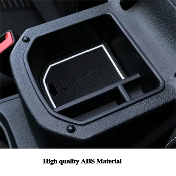 1pc Visoko kakovostne ABS Avto Armrest Box Škatla za Shranjevanje Kartico Organizator Dekor Avto Dodatki za VW Volkswagen T-ROC 2018 2019 2020