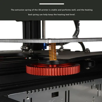 8PCS 3D Tiskalnik Aluminija Roko Twist Izravnavanje Matica Toplo Posteljo Die Vzmeti za Edaja 3 5 Pro Plus CR-10 CR10S 10S Pro CR 20 Creality