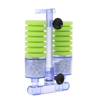 1PC Akvarij Bio Filter Črpalka Zrak, ki Vozijo Goba Filter Kisika Črpalka Rezervoar Rib Filter Dobava 3 Slogi