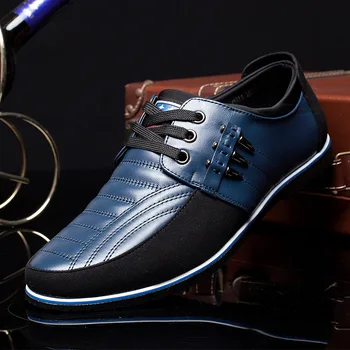 2019 Moških pravega usnja čevlji Visoke Kakovosti Elastični trak Modno oblikovanje Trdne Trdnosti Udobno Moške čevlje velikih velikosti yuj8