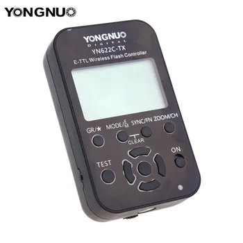 Yongnuo YN-622C-TX YN622C-TX LCD Brezžični e-TTL Bliskavica Krmilnik 1/8000s Flash Sprožiti Oddajnik za Canon Fotoaparati DSLR 5DIII