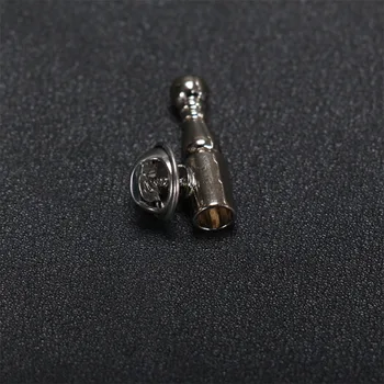 Srebrno Pero broška znanja Broška zatiči Diy Nakit Ugotovitve Nakit Dodatki Kovinski river pin, ki je osnova za ženske, moške kratke pin