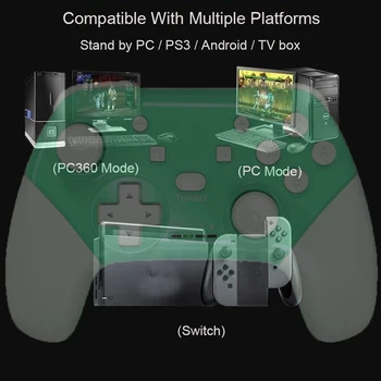 Stikalo za brezžično povezavo Bluetooth Controller Gamepad Palčko Za Nintend Pro / lite / PC / Android / P S3 / TV BOX