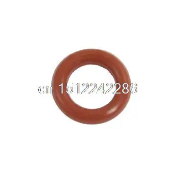 50 Kos Rdeče Silikonsko O Ring Seal Podložke 10 mm x 6 mm x 2 mm