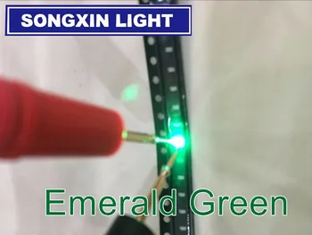 4000pcs SMD 0603 LED Dioda, ki oddaja Svetlobo-diode Smaragdno Zelena Esmeralda Verde 0603 SMD LED Diodo Svetlo Žetonov Diodi Pack 525nm