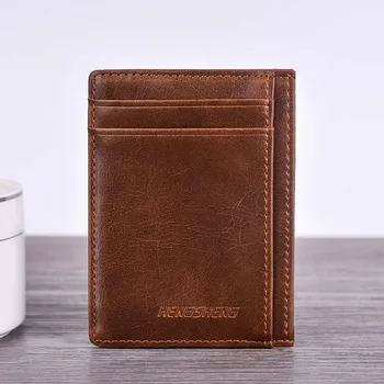 Vroče Prodaja Moške Imetnik Kreditne Kartice ID Kartico Mini Denarnice Strani Pocket Primeru Zadrgo Vrečko -B5