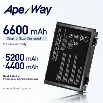 ApexWay 6 celična Baterija A32-F82 za Asus k40in k40ij k40ad k50ij K50in k50id k50af k51ac k51ae k60ij k61ic k70ab 90-NLF1B2000Z