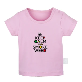 Ohraniti Mirno In Spanja Zzz Design Newborn Baby T-majice Malčka Grafični Kratek Rokav Tee Vrhovi