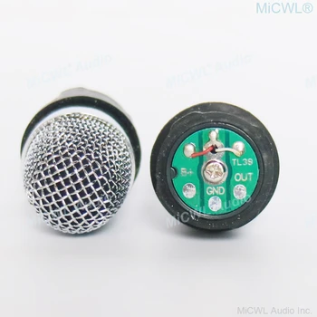 Strokovno Mikrofon Kapsulo Zamenjava Kartuše za Kondenzator Brezžično Žično Ročni Mikrofoni DIY