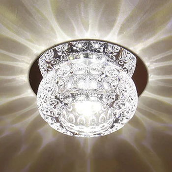 3W sodobne kristalno stropne luči dekorativni dnevna soba kristalno stropne svetilke koridor svetlobe oltarja razsvetljavo
