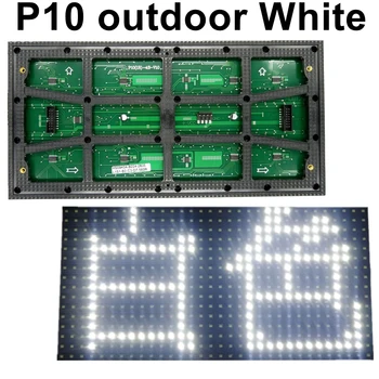 SMD P10 prostem Bele barve modul Vodotesno 320*160 mm 32*16pixels visoko svetlost Za scorlling sporočil led zaslon
