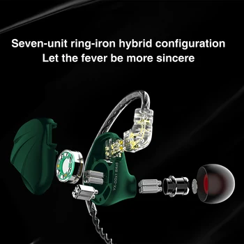 AK TRN VX 6BA+1DD Hibridni Kovin V Uho Monitor HI-fi Slušalke Športne Slušalke Slušalka, Slušalke Headplug v90/v80/BT20S z QDC 3,5 mm