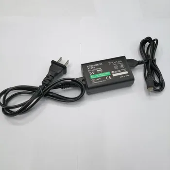 EU/ZDA Plug Doma Polnilnik za Napajanje 5V AC Napajalnik, USB Kabel za Polnjenje Kabel Za Sony PlayStation Psvita Slim PS Vita PSV 2000