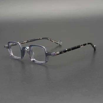 Vintage Ročno Izdelan Acetatni Optičnih Očal Okvir Moški Ženske Luksuzni Recept Očala Za Kratkovidnost Okvir Kvadratek Očal Okvir