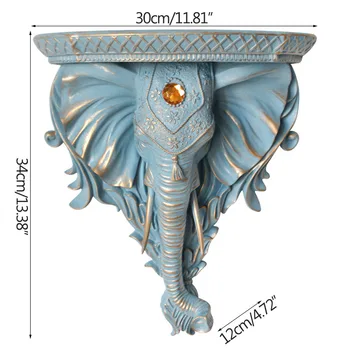 Strongwell Evropske 3D Slon Glavo Steni Visi Dekoracijo Letev Rack Shef Ozadju Plovilih, Doma, Poroka Dekoracija Darilo
