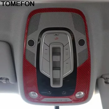 TOMEFON Za Audi A4L A4 B9 2017-2019 Ogljikovih Vlaken Avto-Styling Spredaj Zadaj Branje Svetlobe Nalepke Kritje Trim Notranja Oprema