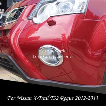 Za Nissan X-Trail X Trail T31 Lopov 2012 2013 Prednji meglenki Pokrivajo Glavo Svetilka Modeliranje Okrasimo Okraskov ABS Chrome Avto Dodatki