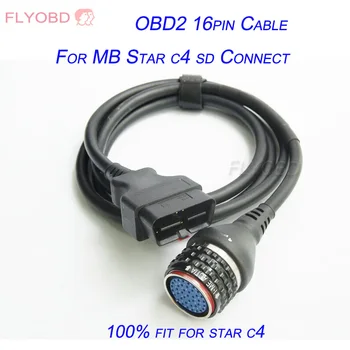 DOIP MB Star C4 OBD2 16PIN Kabel OBD II 16 Pin glavni preskus Kabel za SD Povezavo C4 star diagnostično orodje, Glavni Testiranje Kabel