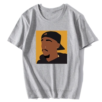 Tupac Shakur 2Pac T Shirt Hip Hop Natisni T-Shirt Kratek Rokav Osnovne Tee Rap, Punk Majica Plaži Smešno Ulične Tee Majice