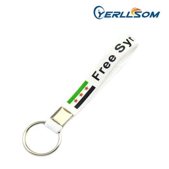 YERLLSOM 400PCS/veliko Brezplačna Dostava po Meri Silikonske keychain z natisnjeno 1 Barve, pisanje ali logotip za promocijska darila YK004