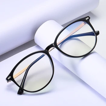 Peekaboo tr90 anti modra svetloba očala za ženske pol kovinski tablični računalnik oči očala za moške retro zaščito za oči recept