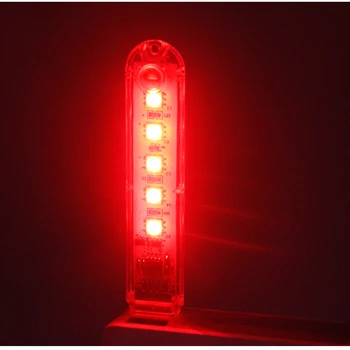 5 LED USB Mini Nočne Luči 8LEDs Pisane Ozračje Svetilke Izklop 7 Barve, Nastavljiva za Razsvetljavo Dekoracijo Moči Banke