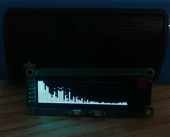 GHXAMP 2 palčni OLED Glasbeni Spekter Modul indikator Nivoja VU Meter Avto Spremembe Računalnik, MP3, DVD, MP4 MP5 Telefon DIY Čas 5