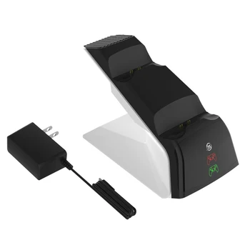 Dvojni Polnilec za PS5 DualSense Krmilnik Polnjenja Dock z NAMI Priključite NAPAJALNIK Elektronski Pralni Dodatki