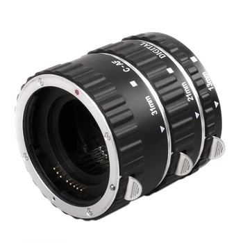 Objektiva Adapter Kovinski Auto Focus AF Makro Razširitev Cev Objektiva Adapter Ring z Vrečko za Canon EOS