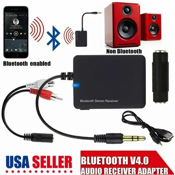 BT Bluetooth Sprejemnik 4.0 Brezžična Auido Glasbe Adapter 3,5 mm Priključek Aux za TV Avto Adapter RCA Bluetooth Audio Sprejemnik