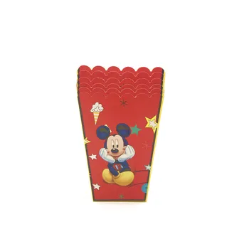 40Pcs/80Pcs Disney Rdeče Mickey Mouse Ženske Dekle Rojstni dan Baby Tuš Papir Pokal Ploščo Zastavo Festival Kokice Polje Ponudbe