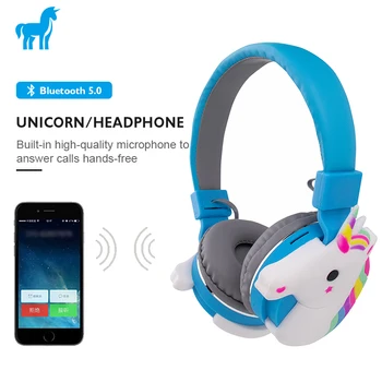 Novo Samorog brezžične slušalke Bluetooth nastavljena 5.0 slušalke, samorog podatkovni kabel z mikrofonom, otrok Božično darilo