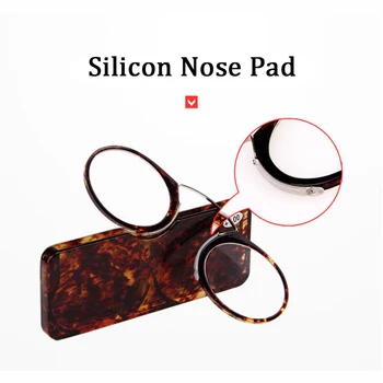Posnetek nos mini obravnavi očala moški ženske bralci očala na recept očala brez sideburns Pince-nez 1.0 1.5 2.0